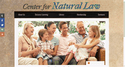 Desktop Screenshot of centerfornaturallaw.org