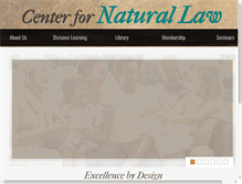 Tablet Screenshot of centerfornaturallaw.org